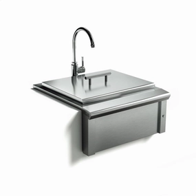 Xo Appliance XOG24SINK 24In Apron Sink And Faucet Storage,outdoor grill storage cabinet