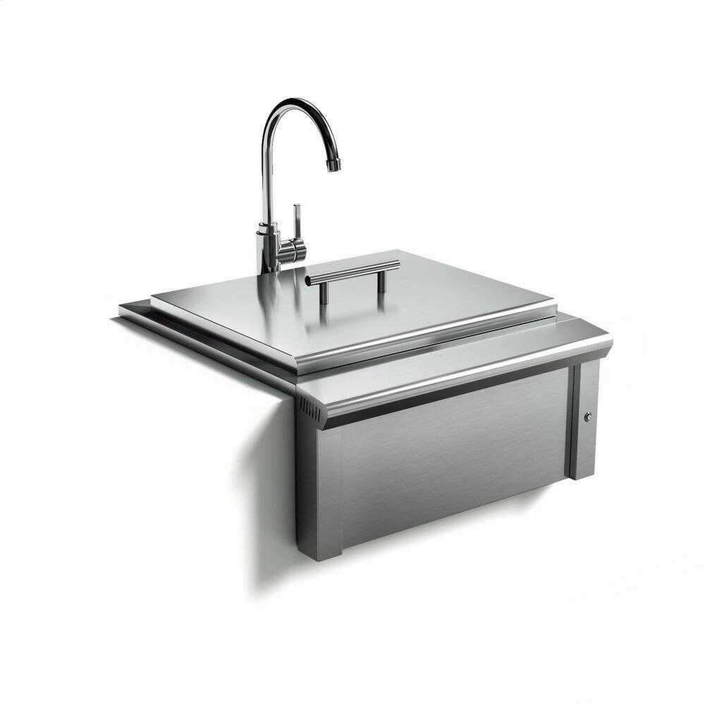 Xo Appliance XOG24SINK 24In Apron Sink And Faucet Storage,outdoor grill storage cabinet