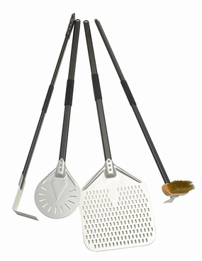 Xo Appliance XOPIZZATOOL4 4 Piece Pizza Tool Set Barbeque Grill Accessories,grill tool set