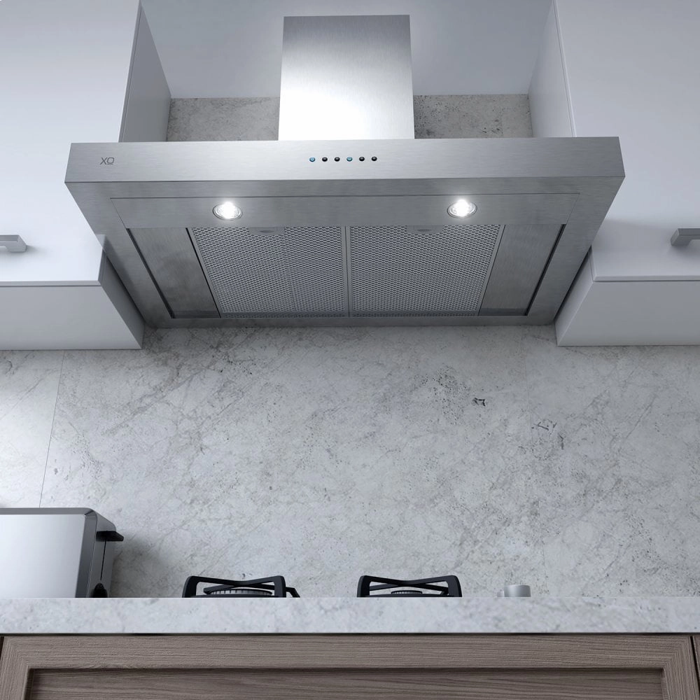 Xo Appliance XOR36S 600 Cfm 36" Sleek Contemporary Italian Made Wall Mount Hood Stainless