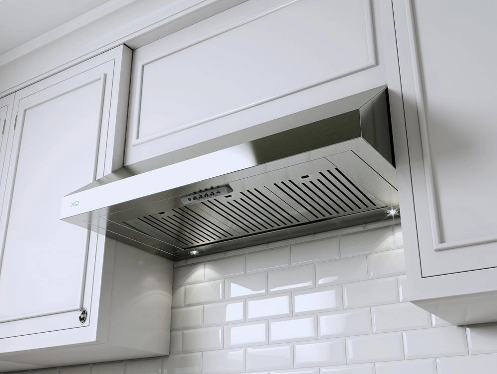 Xo Appliance XOT36S 600 Cfm 36" Under Cabinet Italian Made Pro Style Hood Stainless