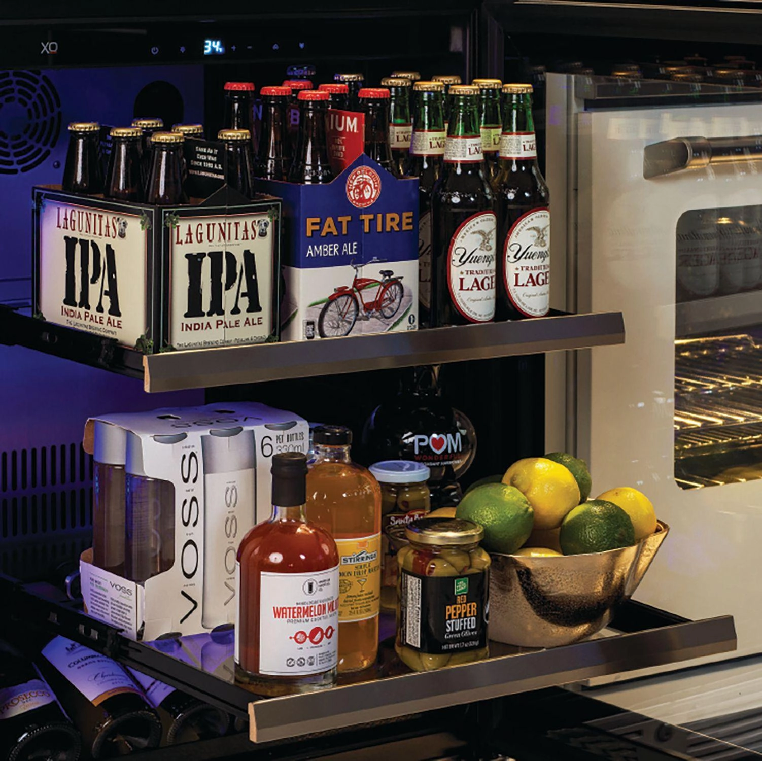 Xo Appliance XOU15BCOFL 15" Solid Overlay Door Beverage Center Lh