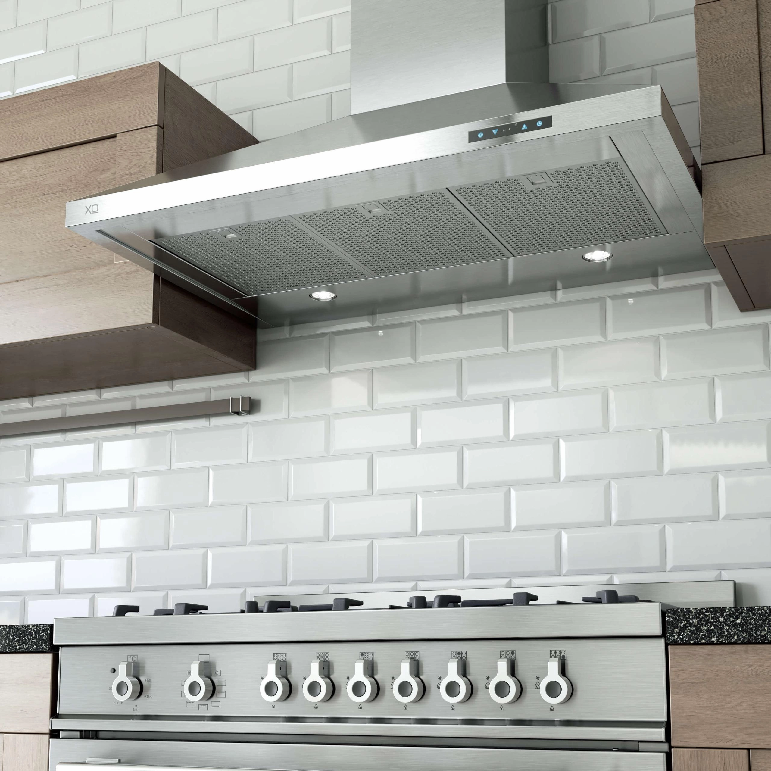 Xo Appliance XOV48SC New! 48In Ccc 600/395 Cfm Pro Chimney Hood Ss