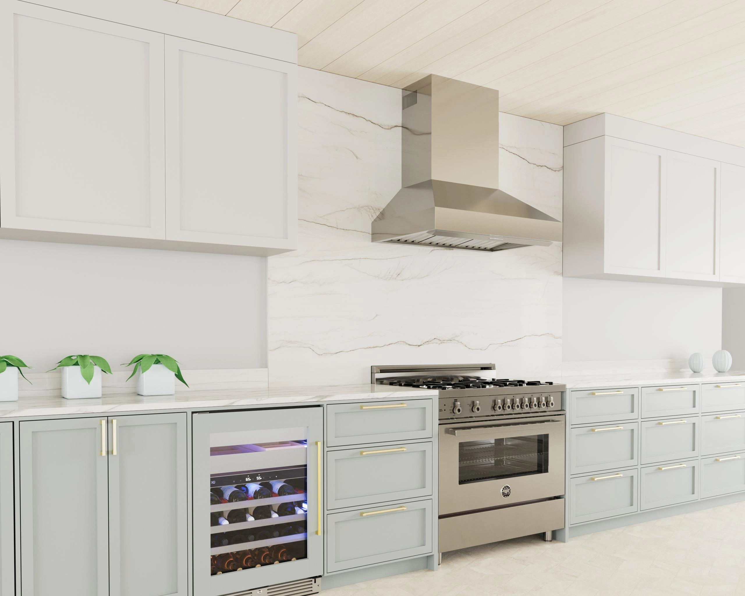 Xo Appliance XOVV248SC 48In Pro Wall Chimney Hood Ss Straight Lip 600/395 Cfm