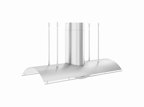 Zephyr CTPE60CSX 60" Trapeze Island Ventilation Range Hoods high suction kitchen exhaust hood